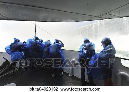 "Tourists in raincoats on the tour boat Maid of the Mist, Horseshoe Falls, Niagara Falls, Niagara Falls, Ontario Province, Canada, North America" View Large Photo Image Stock Image - "Tourists in raincoats on the tour boat Maid of the Mist, Horseshoe Falls, Niagara Falls, Niagara Falls, Ontario Province, Canada, North America". Fotosearch