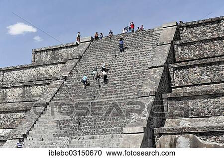 "Tourists on the Pyramid of the Moon, Pyramids of Teotihuacan, UNESCO World Heritage Site, Teotihuacan, State of Mexico, Mexico, North America" View Large Photo Image Stock Image - "Tourists on the Pyramid of the Moon, Pyramids of Teotihuacan, UNESCO World Heritage Site, Teotihuacan, State of Mexico, Mexico, North America". Fotosearch