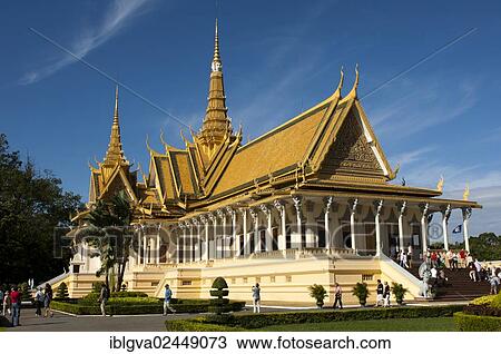 "Tourists visiting the Preah Thineang Dheva Vinnichay throne hall, Royal Palace, Phnom Penh, Cambodia, Southeast Asia, Asia" View Large Photo Image Stock Image - "Tourists visiting the Preah Thineang Dheva Vinnichay throne hall, Royal Palace, Phnom Penh, Cambodia, Southeast Asia, Asia". Fotosearch