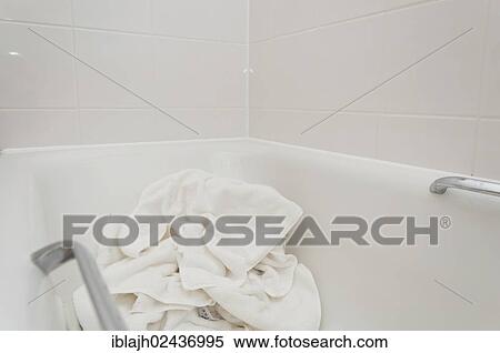 Towels left in a hotel room bath for room service to refresh View Large Photo Image Stock Photography - Towels left in a hotel room bath for room service to refresh. Fotosearch