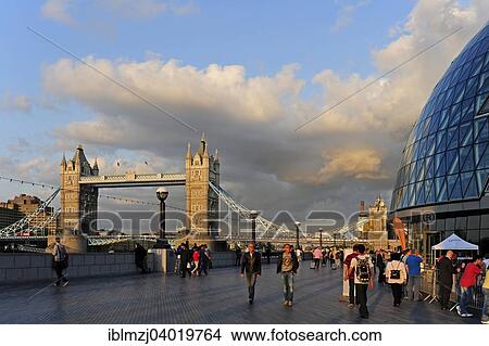 "Tower Bridge and City Hall, Southbank, London, England, United Kingdom, Europe" View Large Photo Image Picture - "Tower Bridge and City Hall, Southbank, London, England, United Kingdom, Europe". Fotosearch