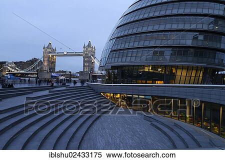 "Tower Bridge, City Hall, right, designed by Norman Foster, London, England, United Kingdom, Europe" View Large Photo Image Stock Photography - "Tower Bridge, City Hall, right, designed by Norman Foster, London, England, United Kingdom, Europe". Fotosearch