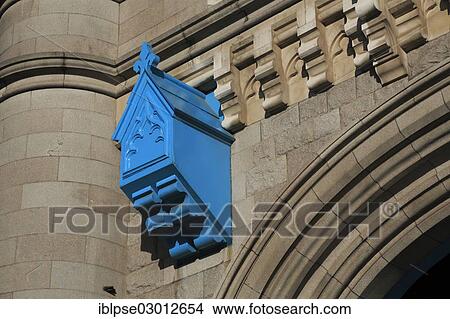 Picture - "Tower Bridge, detail next to the archway, City of London, London, London region, England, United Kingdom, Europe". Fotosearch