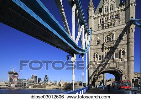 "Tower Bridge in front of the City of London, City of London, London, London region, England, United Kingdom, Europe" View Large Photo Image Stock Photograph - "Tower Bridge in front of the City of London, City of London, London, London region, England, United Kingdom, Europe". Fotosearch
