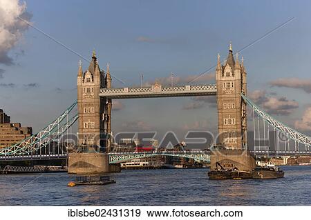 Stock Photo - "Tower Bridge, River Thames, London, England, United Kingdom, Europe". Fotosearch