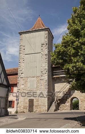 "Tower, city walls at Klingenschutt street, Rothenburg ob der Tauber, Tauber Valley, Franconia, Bavaria, Germany, Europe" View Large Photo Image Picture - "Tower, city walls at Klingenschutt street, Rothenburg ob der Tauber, Tauber Valley, Franconia, Bavaria, Germany, Europe". Fotosearch