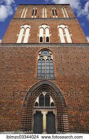 "Tower, Guestrow Cathedral, Brick Gothic architecture, Gustrow, Mecklenburg-Western Pomerania, Germany, Europe" View Large Photo Image Picture - "Tower, Guestrow Cathedral, Brick Gothic architecture, Gustrow, Mecklenburg-Western Pomerania, Germany, Europe". Fotosearch