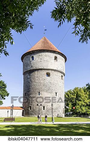 Stock Image - "Tower Kiek in de Kok, city walls, Toompea, old town, Tallinn, Estonia, Europe". Fotosearch