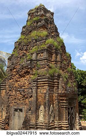 "Tower made of clay bricks, Lolei Temple, Roluos Group, Siem Reap, Cambodia, Southeast Asia, Asia" View Large Photo Image Stock Photography - "Tower made of clay bricks, Lolei Temple, Roluos Group, Siem Reap, Cambodia, Southeast Asia, Asia". Fotosearch