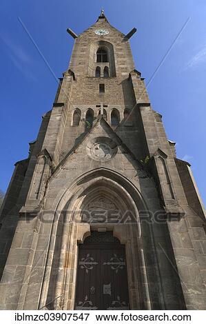 "Tower, neo-Gothic Church of St. Matthew, 1899-1901, Hetzelsdorf, Pretzfeld, Upper Franconia, Bavaria, Germany, Europe" View Large Photo Image Stock Photo - "Tower, neo-Gothic Church of St. Matthew, 1899-1901, Hetzelsdorf, Pretzfeld, Upper Franconia, Bavaria, Germany, Europe". Fotosearch