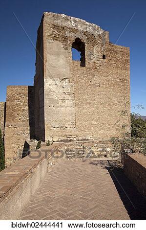 "Tower of Alcazaba Fortress, Malaga, Andalucia, Spain, Europe" View Large Photo Image Stock Image - "Tower of Alcazaba Fortress, Malaga, Andalucia, Spain, Europe". Fotosearch