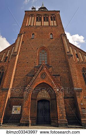 "Tower of St. Mary's parish church, Brick Gothic architecture, Gustrow, Mecklenburg-Western Pomerania, Germany, Europe" View Large Photo Image Stock Photo - "Tower of St. Mary's parish church, Brick Gothic architecture, Gustrow, Mecklenburg-Western Pomerania, Germany, Europe". Fotosearch