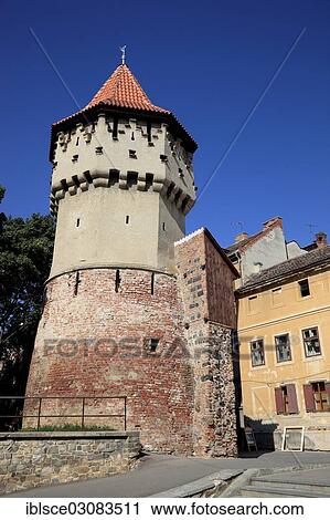 "Tower of the Haller Bastion, Sibiu oder Hermannstadt, Siebenburgen, Romania, Europe" View Large Photo Image Stock Image - "Tower of the Haller Bastion, Sibiu oder Hermannstadt, Siebenburgen, Romania, Europe". Fotosearch
