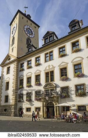 "Tower of the town hall, Old Town Hall, old town of Regensburg, Upper Palatinate, Bavaria, Germany, Europe" View Large Photo Image Stock Image - "Tower of the town hall, Old Town Hall, old town of Regensburg, Upper Palatinate, Bavaria, Germany, Europe". Fotosearch