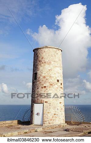 Stock Image - "Tower on Cap Frehel, Brittany, France, Europe". Fotosearch
