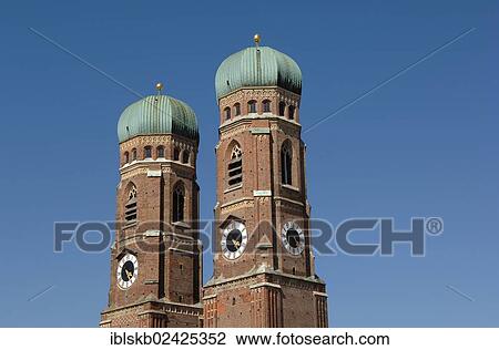 "Towers of the Cathedral of Our Dear Lady, Frauenkirche, Munich, Bavaria, Germany, Europe" View Large Photo Image Stock Image - "Towers of the Cathedral of Our Dear Lady, Frauenkirche, Munich, Bavaria, Germany, Europe". Fotosearch