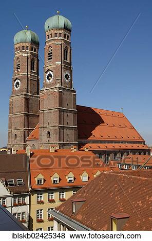 "Towers of the Cathedral of Our Dear Lady, Frauenkirche, Munich, Bavaria, Germany, Europe" View Large Photo Image Stock Photo - "Towers of the Cathedral of Our Dear Lady, Frauenkirche, Munich, Bavaria, Germany, Europe". Fotosearch