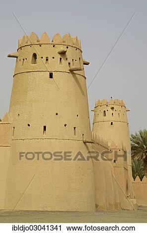 "Towers of the gate, Al Jahili Fort, Al Ain, Abu Dhabi, United Arab Emirates, Asia" View Large Photo Image Stock Image - "Towers of the gate, Al Jahili Fort, Al Ain, Abu Dhabi, United Arab Emirates, Asia". Fotosearch