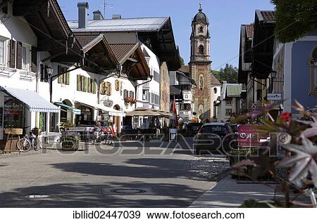 "Town center, Mittenwald, Upper Bavaria, Bavaria, Germany, Europe" View Large Photo Image Stock Photo - "Town center, Mittenwald, Upper Bavaria, Bavaria, Germany, Europe". Fotosearch