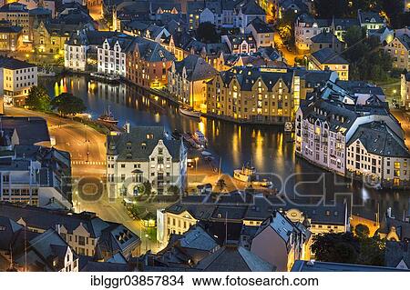 "Town centre of Alesund from Aksla hill, Alesund, More og Romsdal, Western Norway, Norway, Europe" View Large Photo Image Picture - "Town centre of Alesund from Aksla hill, Alesund, More og Romsdal, Western Norway, Norway, Europe". Fotosearch