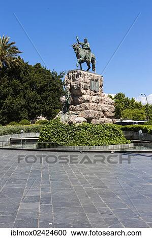 Town centre of Palma, Placa d'Espanya, old town, Ciutat Antiga, Palma de Mallorca, Majorca, Balearic Islands, Spain, Europe View Large Photo Image Stock Image - Town centre of Palma, Placa d'Espanya, old town, Ciutat Antiga, Palma de Mallorca, Majorca, Balearic Islands, Spain, Europe. Fotosearch