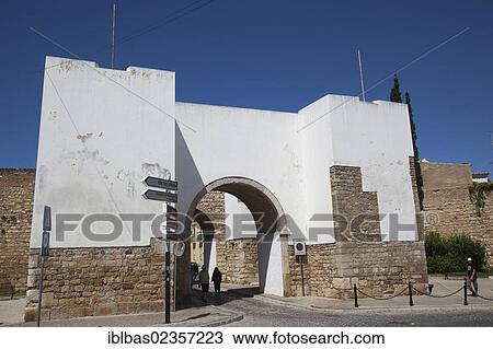 "Town gate, entrance to the old town of Faro, Algarve, Portugal, Europe" View Large Photo Image Stock Image - "Town gate, entrance to the old town of Faro, Algarve, Portugal, Europe". Fotosearch