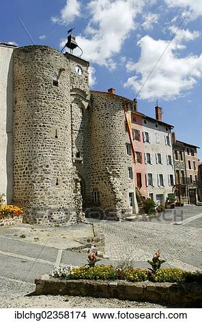 "Town gate, old village of Allegre, Haute Loire, Auvergne, France, Europe" View Large Photo Image Picture - "Town gate, old village of Allegre, Haute Loire, Auvergne, France, Europe". Fotosearch