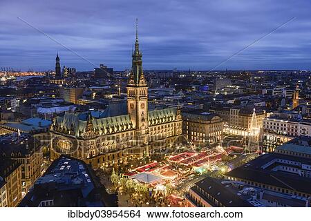 "Town hall and Christmas Market, Hamburg, Germany, Europe" View Large Photo Image Picture - "Town hall and Christmas Market, Hamburg, Germany, Europe". Fotosearch