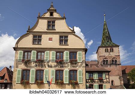 "Town Hall and St. Anne's Church, Turckheim, Alsace, France, Europe" View Large Photo Image Stock Photo - "Town Hall and St. Anne's Church, Turckheim, Alsace, France, Europe". Fotosearch