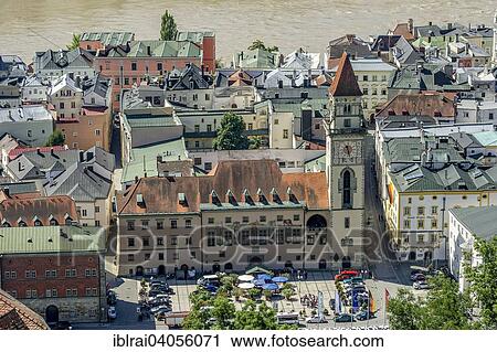 "Town Hall and Tower Hall Tower, Hotel Wilder Mann, old town, Passau, Lower Bavaria, Bavaria, Germany, Europe" View Large Photo Image Stock Image - "Town Hall and Tower Hall Tower, Hotel Wilder Mann, old town, Passau, Lower Bavaria, Bavaria, Germany, Europe". Fotosearch
