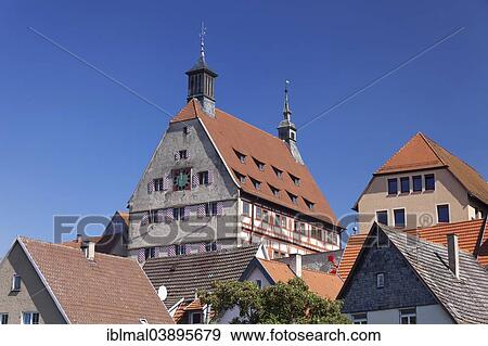 "Town Hall, Besigheim, Baden-Wurttemberg, Germany, Europe" View Large Photo Image Stock Photo - "Town Hall, Besigheim, Baden-Wurttemberg, Germany, Europe". Fotosearch