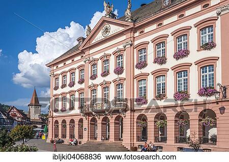 Stock Photograph - "Town Hall, Gengenbach, Black Forest, Baden-Wurttemberg, Germany, Europe". Fotosearch