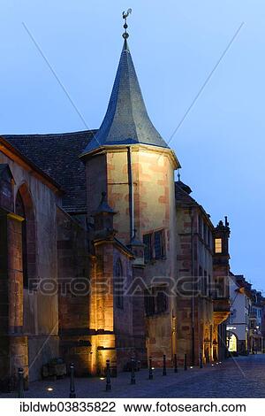 Stock Image - "Town Hall, Kaysersberg, Haut-Rhin, Alsace, France, Europe". Fotosearch