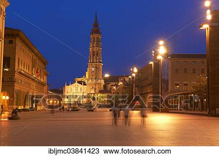 "Town Hall, La Seo Cathedral or Cathedral of the Savior, Plaza del Pilar square, Zaragoza, Aragon, Spain, Europe" View Large Photo Image Stock Image - "Town Hall, La Seo Cathedral or Cathedral of the Savior, Plaza del Pilar square, Zaragoza, Aragon, Spain, Europe". Fotosearch