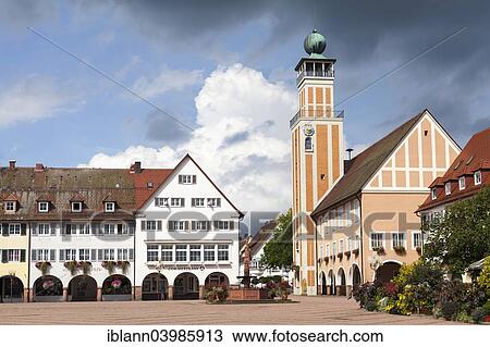 "Town Hall on Market Square, Freudenstadt, Black Forest, Baden-Wurttemberg, Germany, Europe" View Large Photo Image Stock Image - "Town Hall on Market Square, Freudenstadt, Black Forest, Baden-Wurttemberg, Germany, Europe". Fotosearch