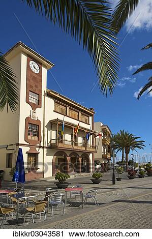 "Town Hall on Plaza de las Americas square, San Sebastian, La Gomera, Canary Islands, Spain, Europe" View Large Photo Image Stock Image - "Town Hall on Plaza de las Americas square, San Sebastian, La Gomera, Canary Islands, Spain, Europe". Fotosearch