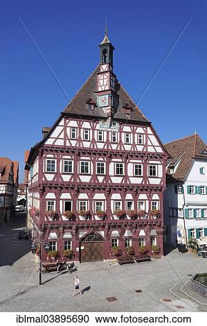 "Town hall on the market square, Markgroningen, Baden-Wurttemberg, Germany, Europe" View Large Photo Image Stock Image - "Town hall on the market square, Markgroningen, Baden-Wurttemberg, Germany, Europe". Fotosearch