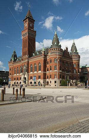 "Town Hall, Radhuset, Helsingborg, Scania, Sweden, Europe" View Large Photo Image Stock Photography - "Town Hall, Radhuset, Helsingborg, Scania, Sweden, Europe". Fotosearch