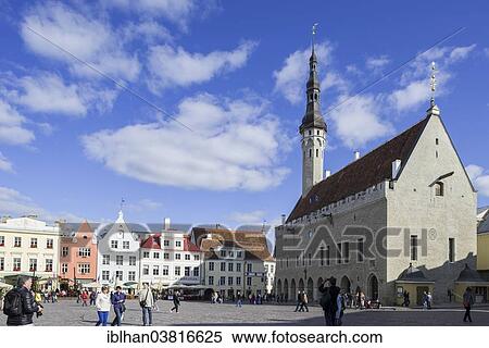 "Town Hall Square, Vanalinn, Tallinn, Harju, Estonia, Europe" View Large Photo Image Stock Photography - "Town Hall Square, Vanalinn, Tallinn, Harju, Estonia, Europe". Fotosearch