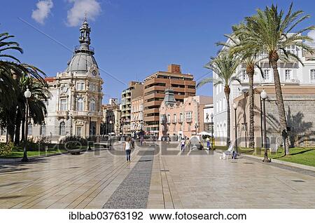 "Town Hall, Town Hall Square, Museo del Teatro Romano, the Roman Theatre Museum, Cartagena, Murcia Region, Spain, Europe" View Large Photo Image Stock Image - "Town Hall, Town Hall Square, Museo del Teatro Romano, the Roman Theatre Museum, Cartagena, Murcia Region, Spain, Europe". Fotosearch