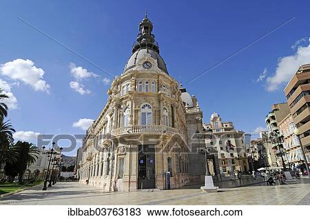 "Town Hall, Town Hall Square, Cartagena, Murcia Region, Spain, Europe" View Large Photo Image Stock Image - "Town Hall, Town Hall Square, Cartagena, Murcia Region, Spain, Europe". Fotosearch