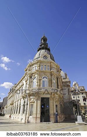 "Town Hall, Town Hall Square, Cartagena, Murcia Region, Spain, Europe" View Large Photo Image Stock Photography - "Town Hall, Town Hall Square, Cartagena, Murcia Region, Spain, Europe". Fotosearch