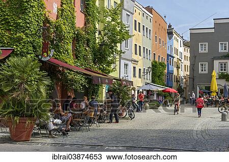 "Town houses and Gasthof Roter Turm guesthouse, Hofstatt, historic town centre, Wasserburg am Inn, Upper Bavaria, Bavaria, Germany, Europe" View Large Photo Image Stock Image - "Town houses and Gasthof Roter Turm guesthouse, Hofstatt, historic town centre, Wasserburg am Inn, Upper Bavaria, Bavaria, Germany, Europe". Fotosearch