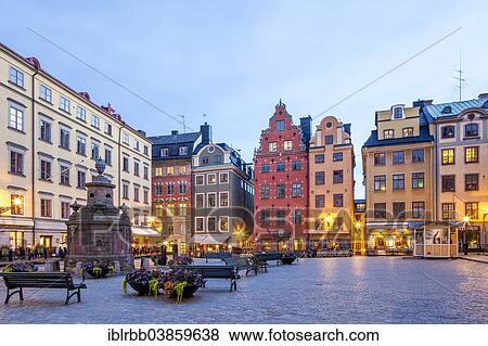 "Town houses in Stortorget square, historic centre, Gamla stan, Stockholm, Sweden, Europe" View Large Photo Image Stock Photo - "Town houses in Stortorget square, historic centre, Gamla stan, Stockholm, Sweden, Europe". Fotosearch