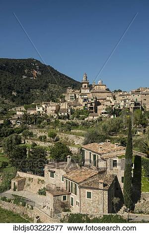 "Town in the mountains, Valldemossa, Majorca, Balearic Islands, Spain, Europe" View Large Photo Image Stock Photo - "Town in the mountains, Valldemossa, Majorca, Balearic Islands, Spain, Europe". Fotosearch