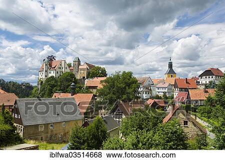 "Town of Hohnstein, Hohnstein, Saxon Switzerland region, Saxony, Germany, Europe" View Large Photo Image Stock Photo - "Town of Hohnstein, Hohnstein, Saxon Switzerland region, Saxony, Germany, Europe". Fotosearch