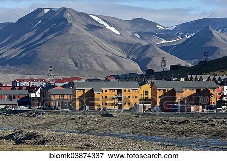 "Town of Longyearbyen, Spitsbergen, Svalbard Archipelago, Svalbard and Jan Mayen, Norway, Europe" View Large Photo Image Stock Photo - "Town of Longyearbyen, Spitsbergen, Svalbard Archipelago, Svalbard and Jan Mayen, Norway, Europe". Fotosearch