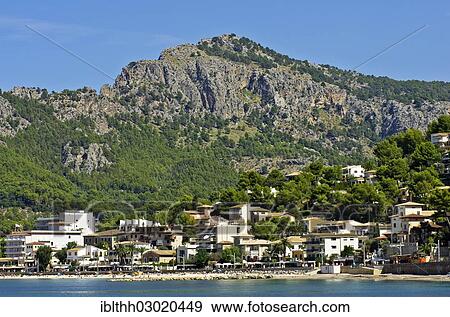 Stock Photo - "Town of Port de Soller, Insel Mallorca, Port de Soller, Spain, Europe". Fotosearch