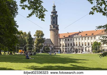 Stock Image - "Town Palace, Weimar, Thuringia, Germany, Europe". Fotosearch