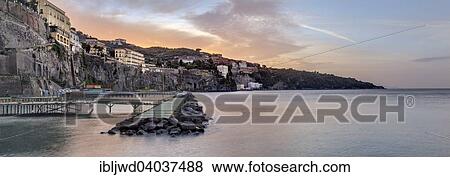 "Town viewed from Marina Piccola, Sorrento, Campania, Italy, Europe" View Large Photo Image Stock Photo - "Town viewed from Marina Piccola, Sorrento, Campania, Italy, Europe". Fotosearch